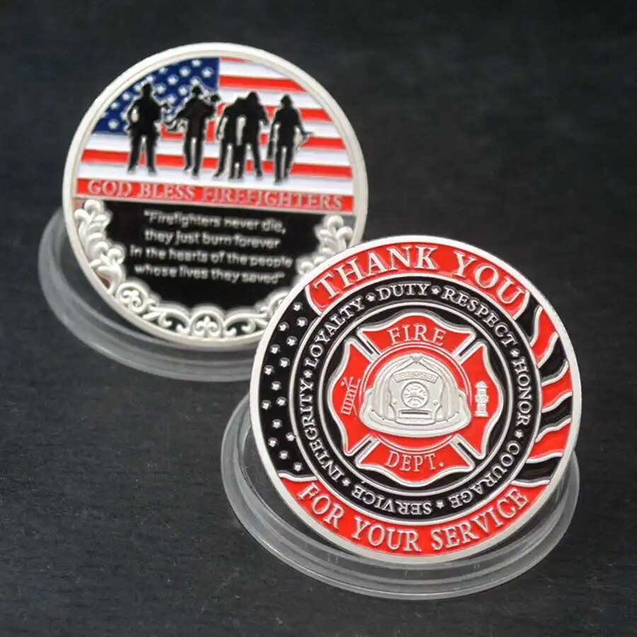 Firefighters Challenge Coin