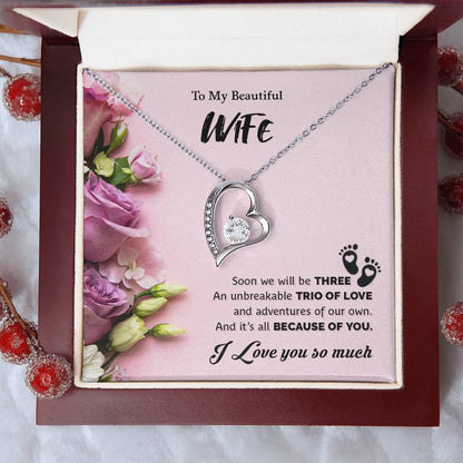 To My Beautiful Wife | I Love You So Much - Forever Love Necklace