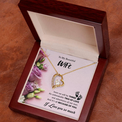 To My Beautiful Wife | I Love You So Much - Forever Love Necklace