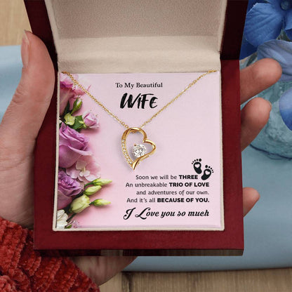 To My Beautiful Wife | I Love You So Much - Forever Love Necklace