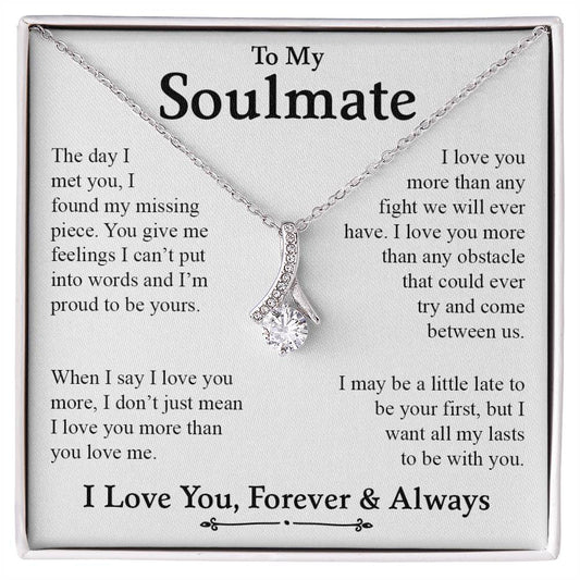 To My Soulmate | I Love You, Forever & Always - Alluring Beauty necklace