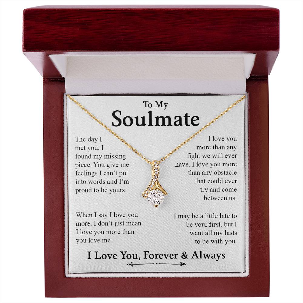 To My Soulmate | I Love You, Forever & Always - Alluring Beauty necklace