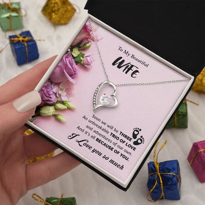 To My Beautiful Wife | I Love You So Much - Forever Love Necklace