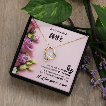 To My Beautiful Wife | I Love You So Much - Forever Love Necklace