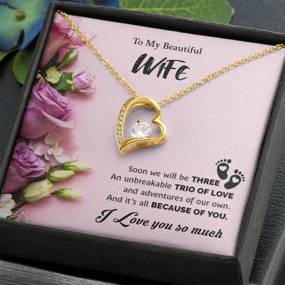 To My Beautiful Wife | I Love You So Much - Forever Love Necklace