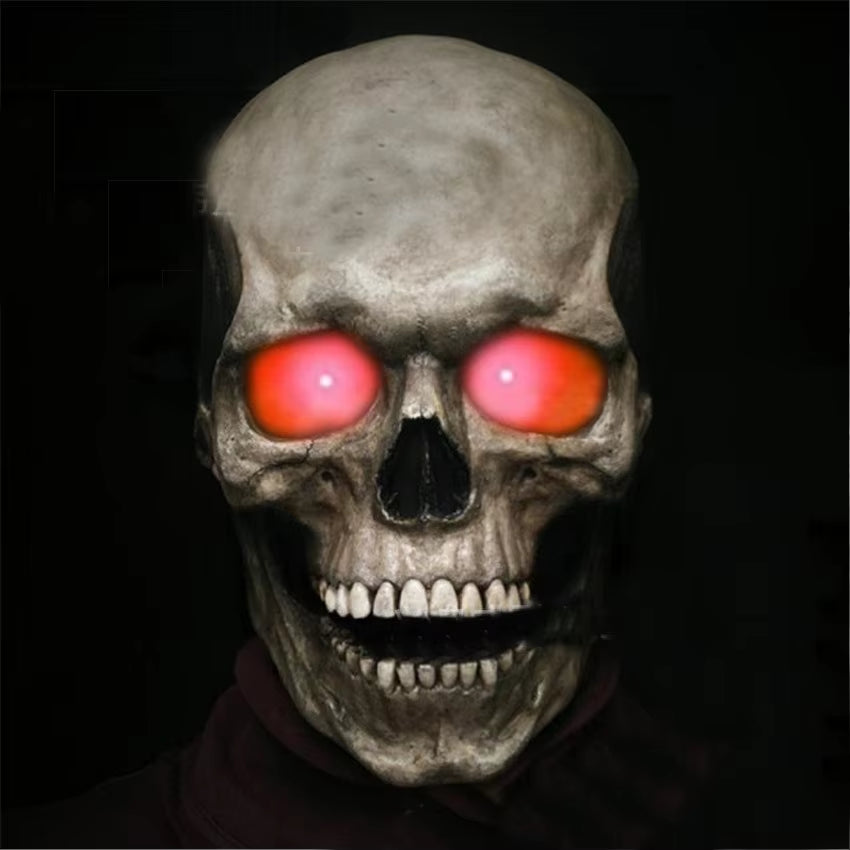 Full Head Skull Mask Skeleton Mask Halloween Costume Horror Evil Call of Duty Mask Cosplay with Movable Jaw Helmet Dropshipping