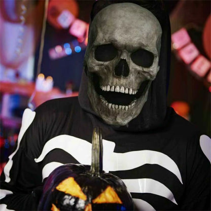 Full Head Skull Mask Skeleton Mask Halloween Costume Horror Evil Call of Duty Mask Cosplay with Movable Jaw Helmet Dropshipping